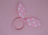 Elastiek roze oortjes